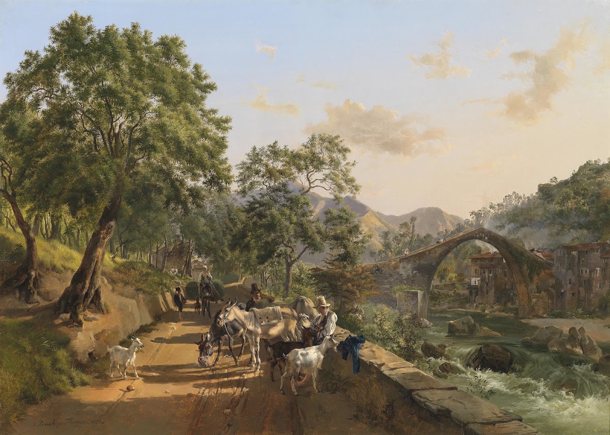 Rast an der Landstraße 1830