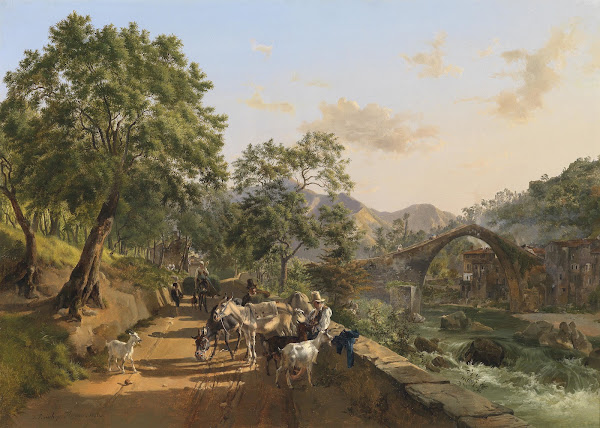 Rast an der Landstraße 1830