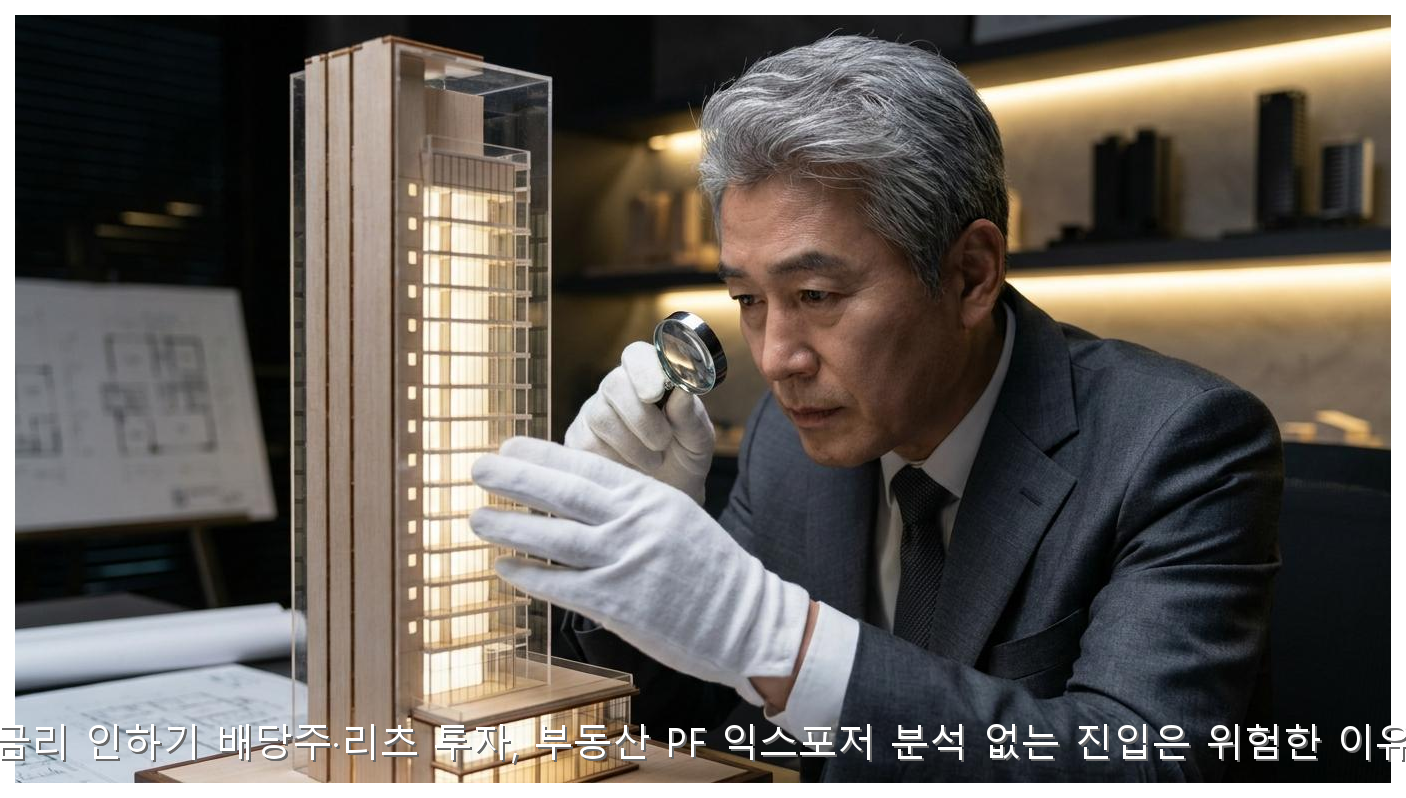 금리 인하기 배당주·리츠 투자, 부동산 PF 익스포저 분석 없는 진입은 위험한 이유 핵심 안내 및 분석 인포그래픽 (3)