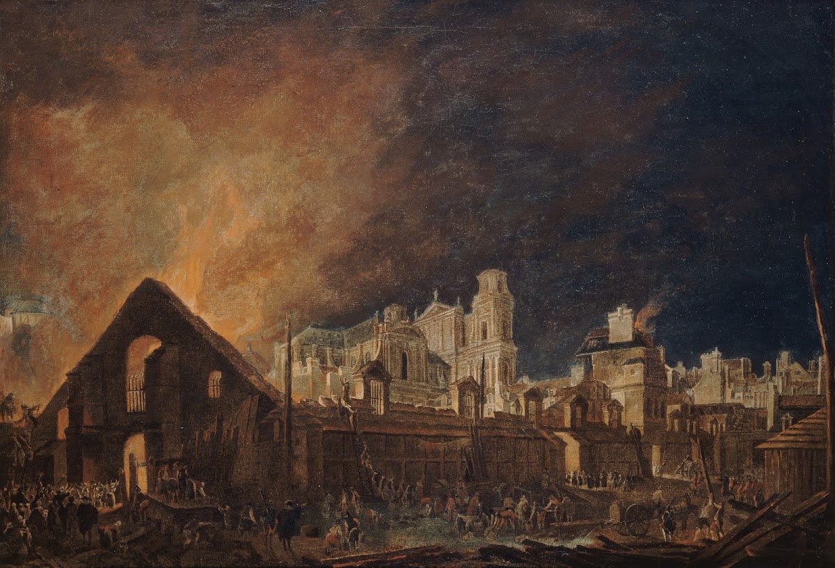 La Foire Saint Germain pendant lincendie nuit du 16 au 17 mars 1762 1762