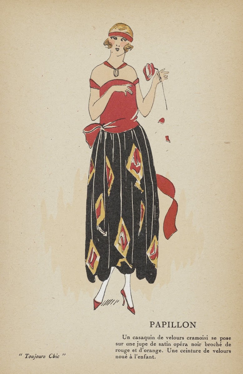 Toujours Chic Toilettes de Soirées  Papillon 1921 1922
