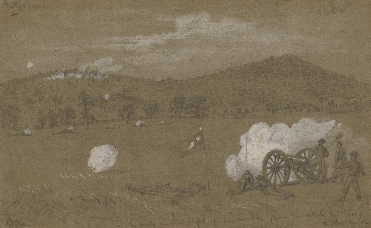 Gettysburg View of the hills on the left of our position from the Rebel artiller