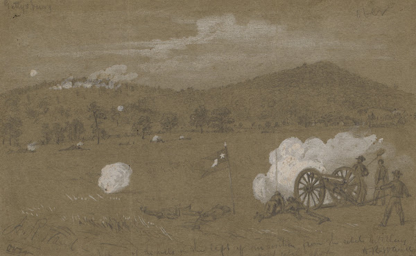 Gettysburg View of the hills on the left of our position from the Rebel artiller