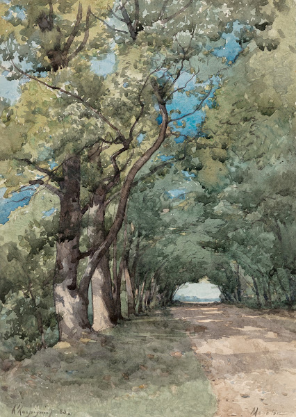 Allée sous bois 1883