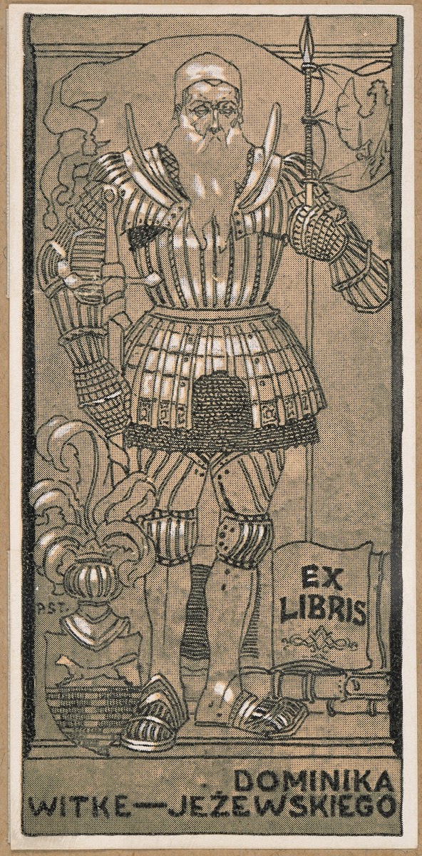 Ekslibris Dominika Witke Jeżewskiego 1862 1944 1913