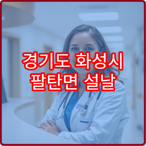 경기도 화성시 팔탄면 설날 연휴 당번약국 문 여는 약국 위치 정리