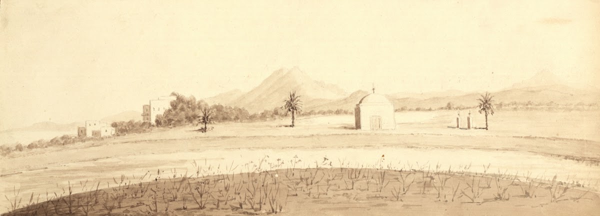 Landschaftsskizze von der Hochzeitsreise 1883