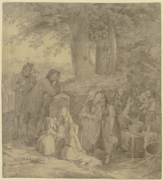 Farmers at the well