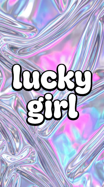 Y2K Holographic Foil Bubble Typography Background - Free mobile Wallpaper