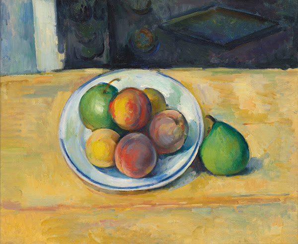 Nature morte de pêches et poires 1885 1887