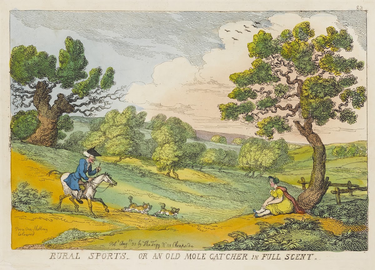 Rural sports Or an old mole catcher in full scent