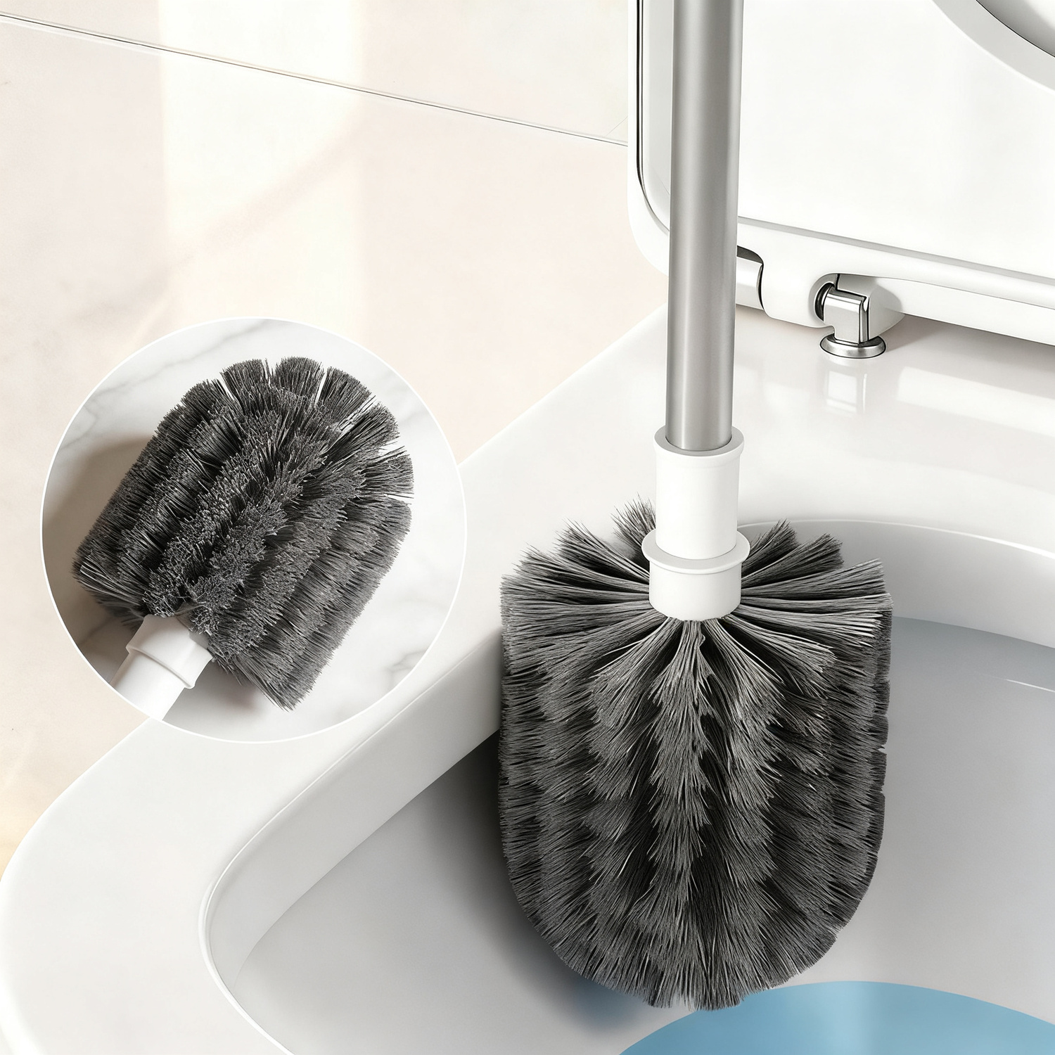 Toilettenbürste mit Wandhalter