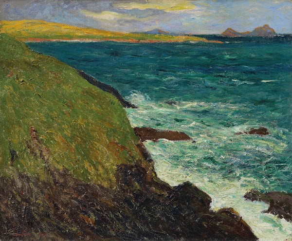 Bords de la côte à Saint Jean du Doigt Bretagne 1895