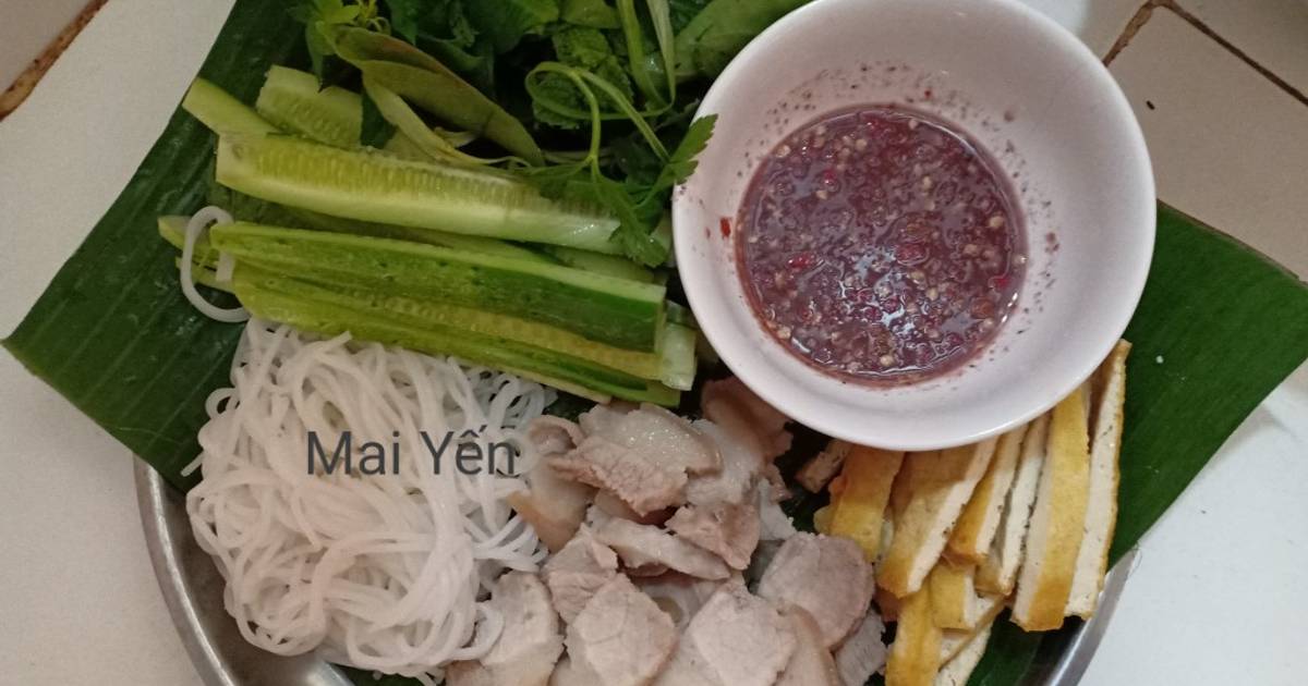 Bún đậu mắm tôm đơn giản