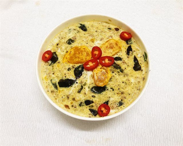 Trứng Chưng Ba Màu