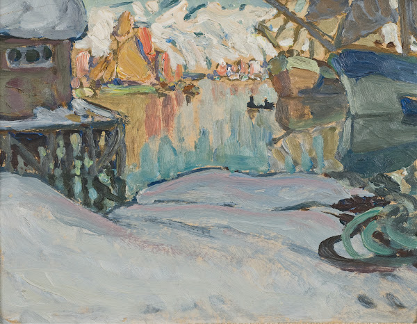 From Svolvaer Harbour Study from Lofoten 1910
