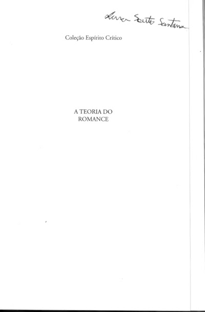 LUKÁCS, Georg. A teoria do Romance