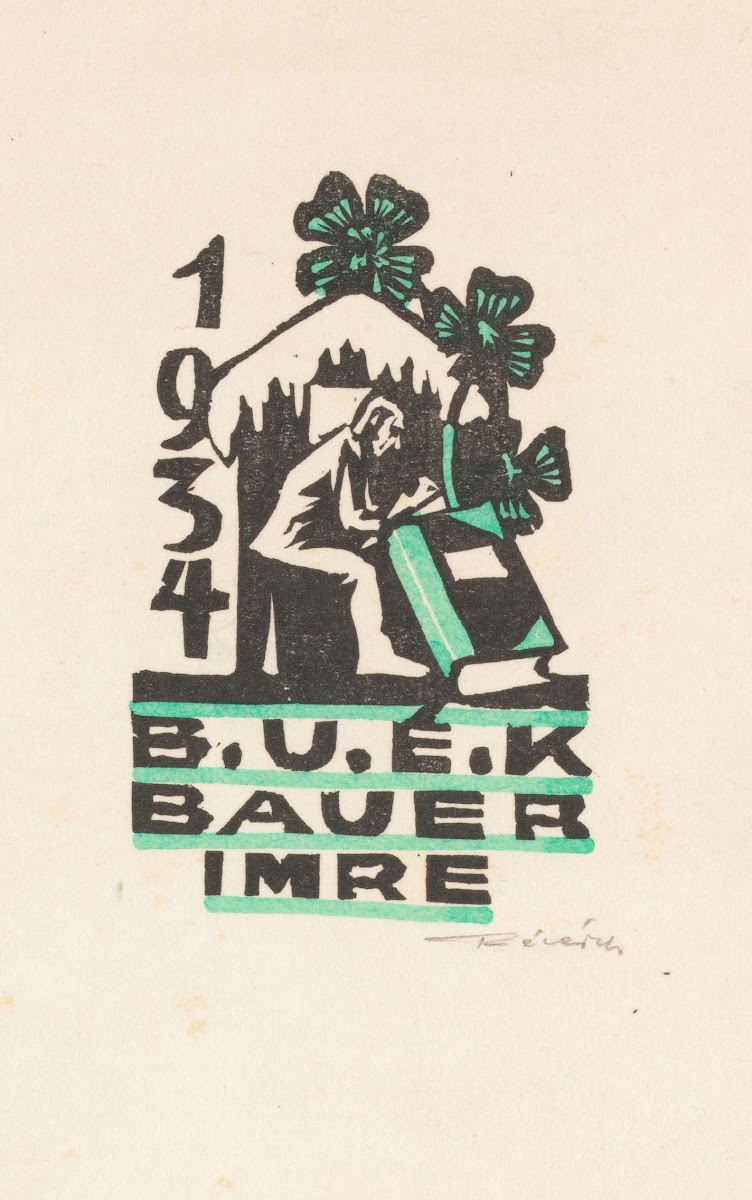 Nieuwjaarswens van Imre Bauer 1933