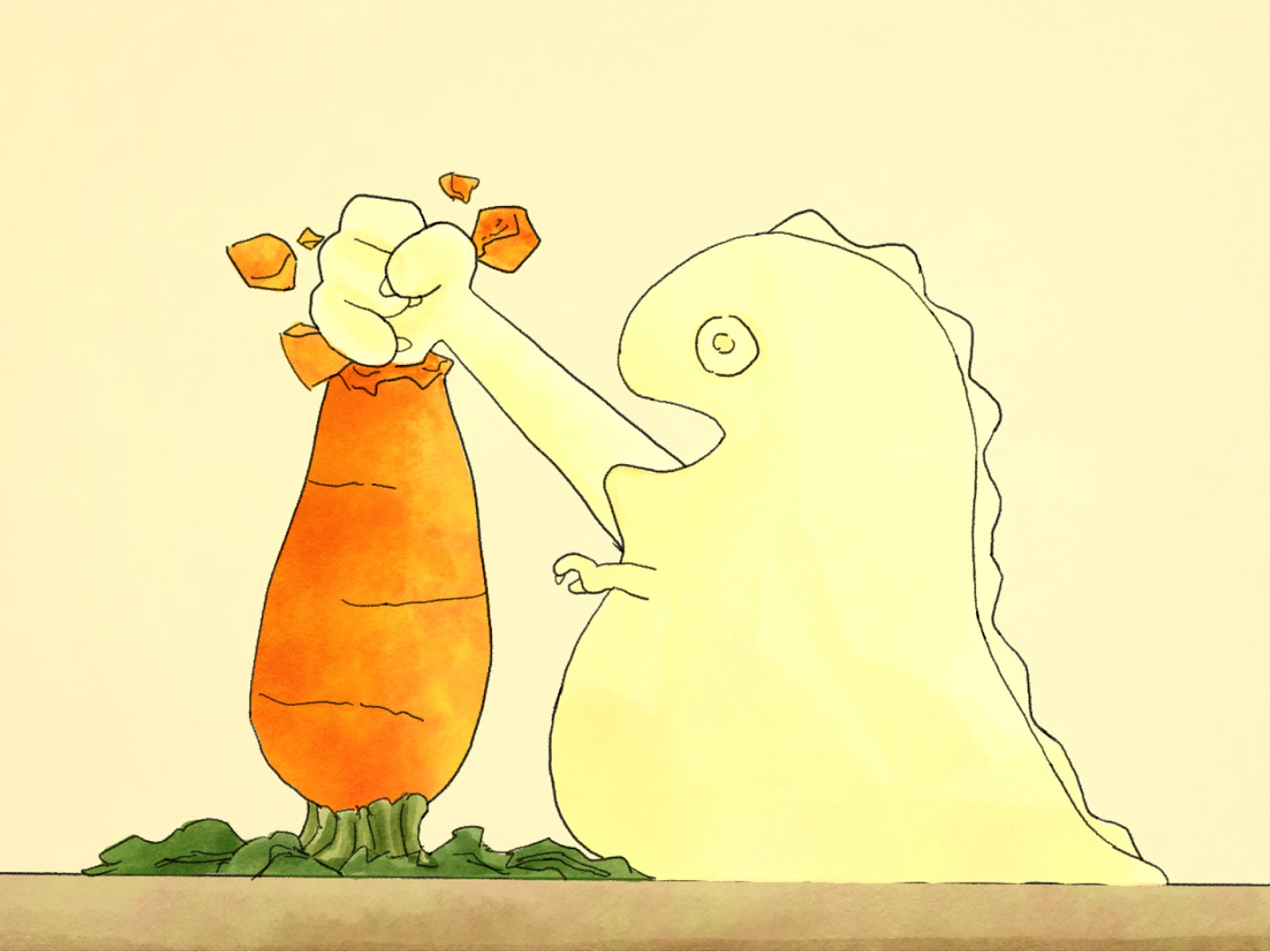 素材及び形状を変化させる誇張表現を用いた手描きアニメーションの制作-thumb-2