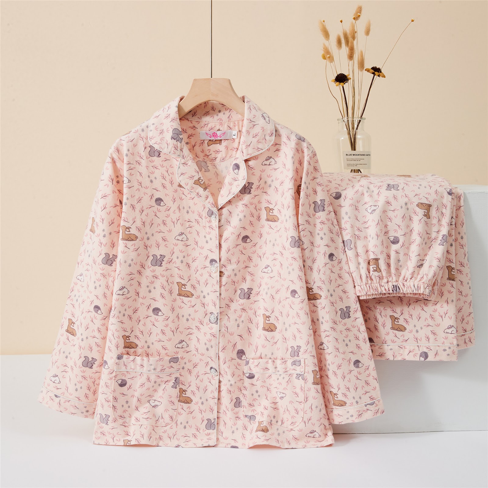 Women's House Suit, Cotton Flannel, Warming