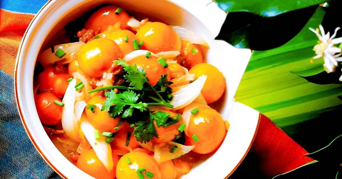 Trứng gà non cháy tỏi phomai