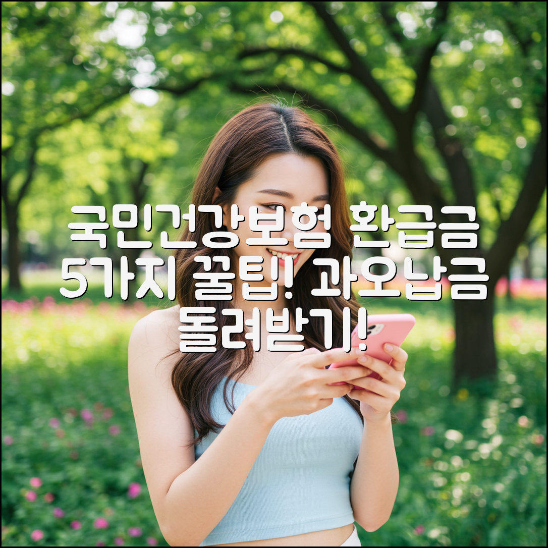 국민건강보험료 환급금 5가지, 과오납금 돌려받기 꿀팁!