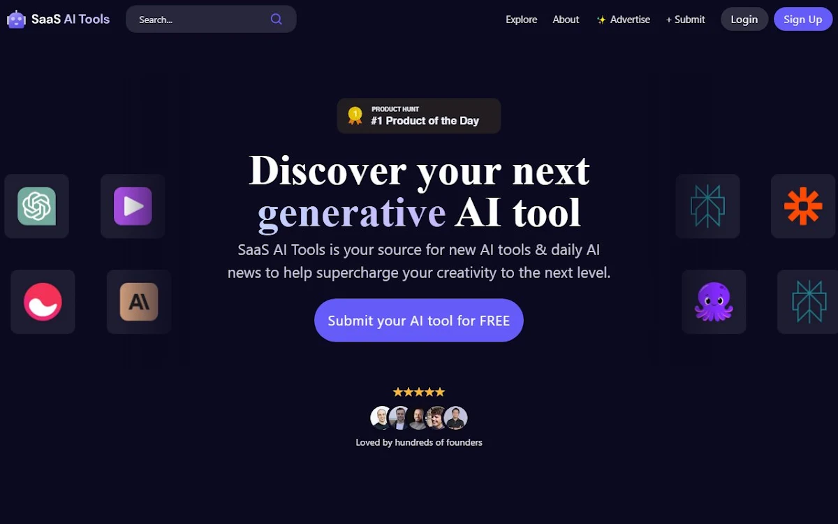 Captura de Saas Ai Tools