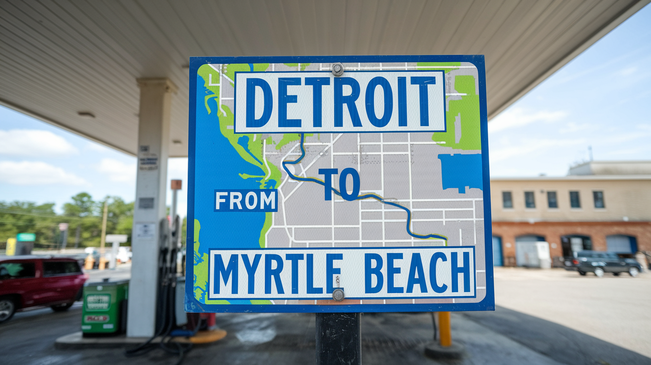 Gas Cost Estimate: Detroit to Myrtle Beach Road Trip