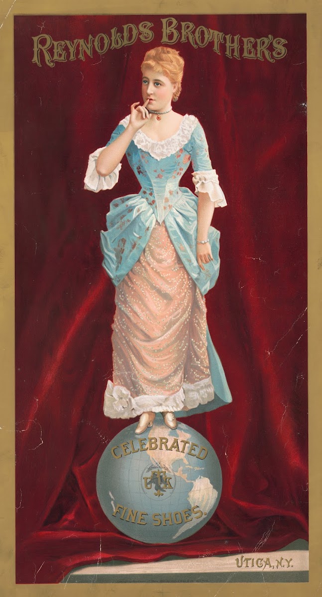 Reynolds Brothers celebrated fine shoes Utica NY 1886