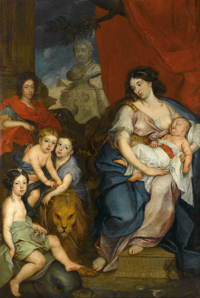 Portrait of Queen Maria Casimire with children