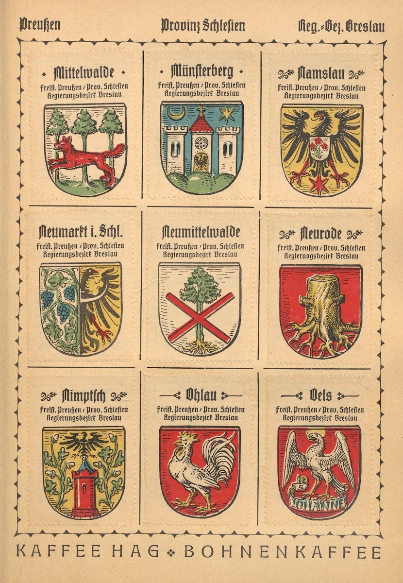 Deutsche Ortswappen German municipal coats of arms Pl06 1925