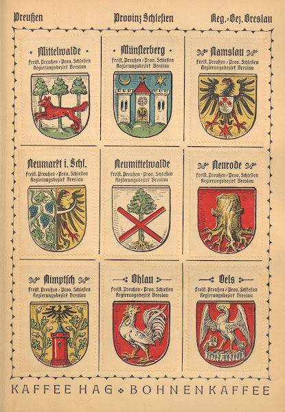 Deutsche Ortswappen German municipal coats of arms Pl06 1925