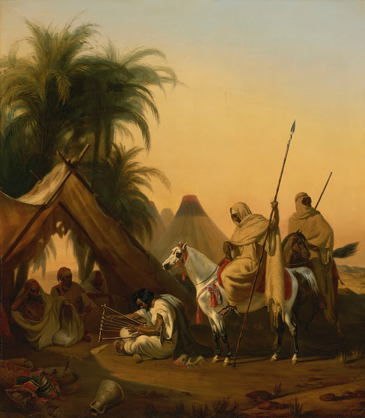 Horsemen And Arab Chiefs Listening To A Musician 1833