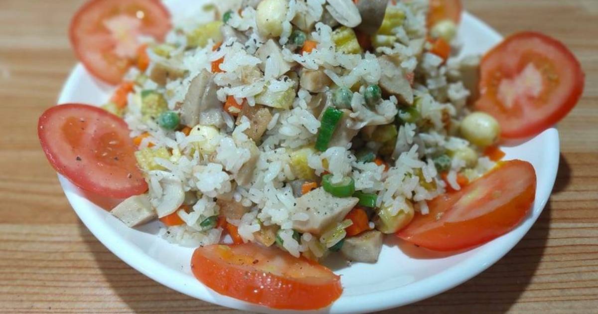 Cơm chiên Hạt Sen Nấm chay