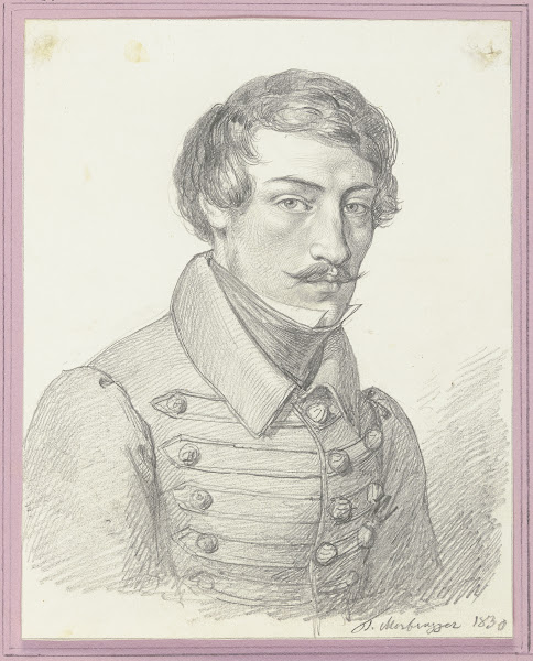Brustbild eines jungen Mannes 1830