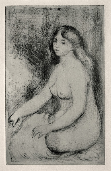 Baigneuse assise c 1905
