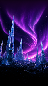 Exoplanet with Frozen Methane Spikes and Aurora Sky