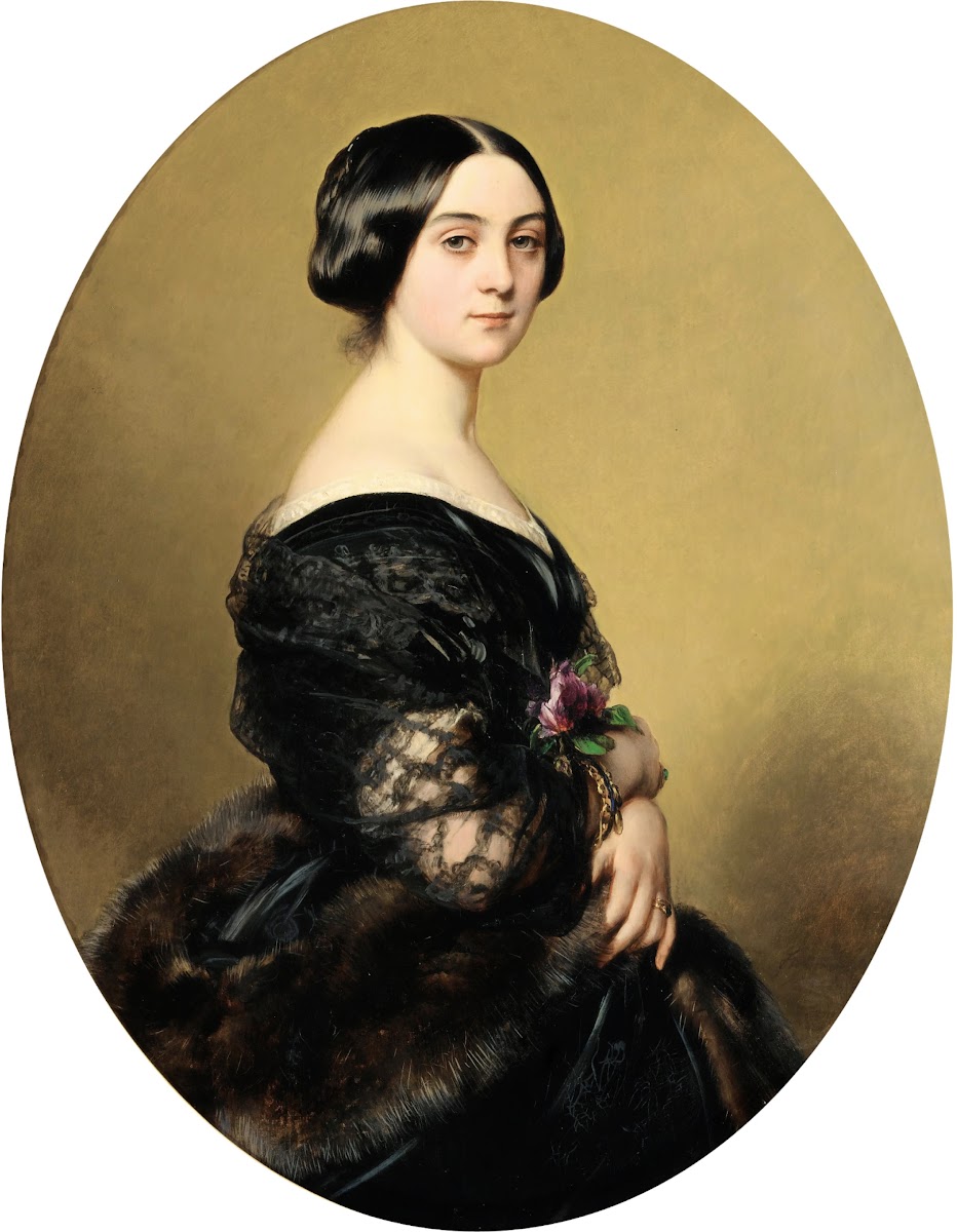 Portrait de la Baronne Henri Hottinguer née Caroline Delessert 1851