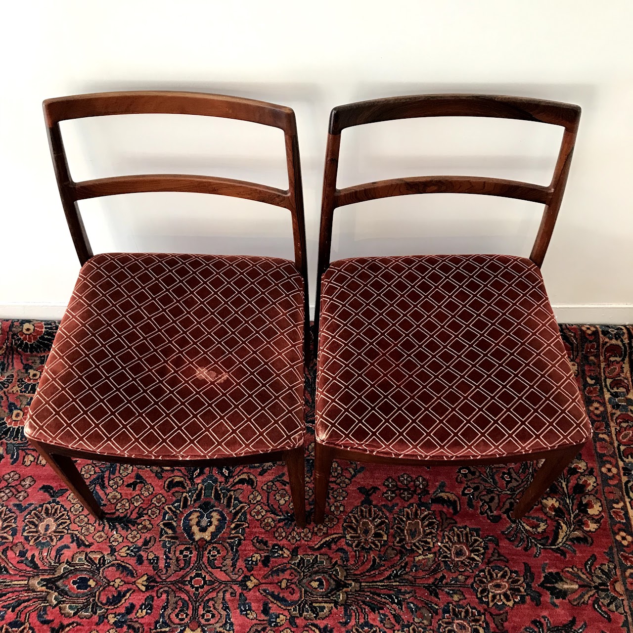 Rosewood Mid-Century Side Chair Pair #1
