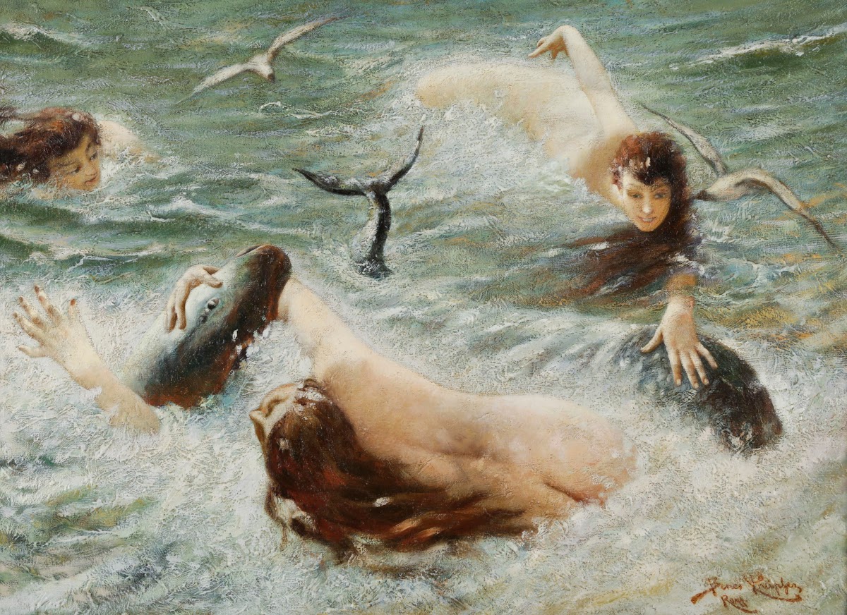 Spielende Nymphen