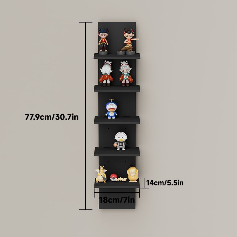 Corner wall shelf made of dense plywood, multi-layered