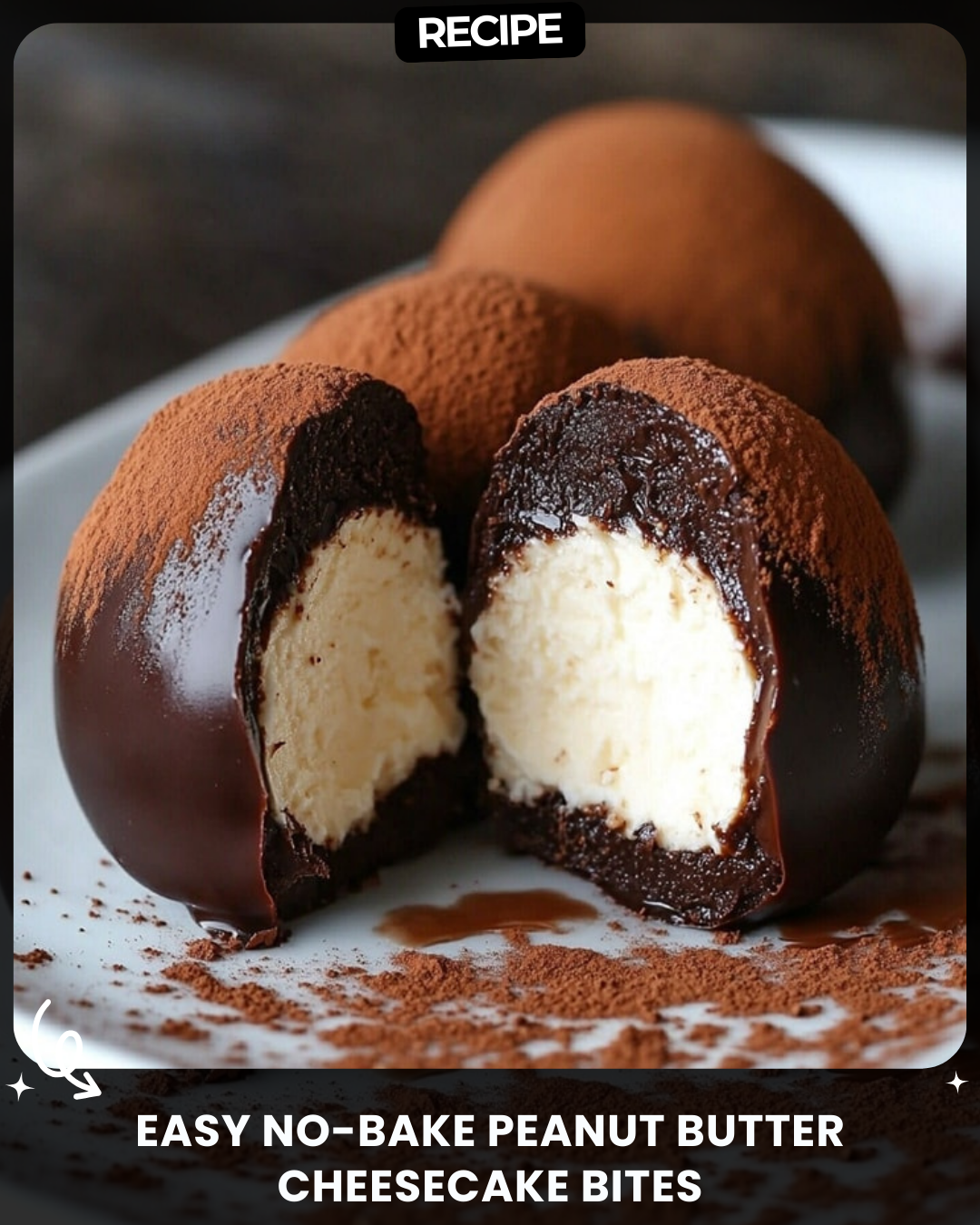 Easy No-Bake Peanut Butter Cheesecake Bites