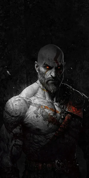 Kratos, God Of War, Playstation, Video Game Character iPhone Wallpaper Background