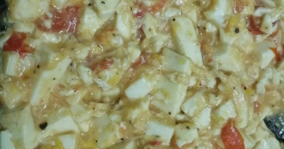 Đậu hũ non xào cà chua với trứng siêu dễ và lạ miệng 🤤🤤🤤🤤🤤