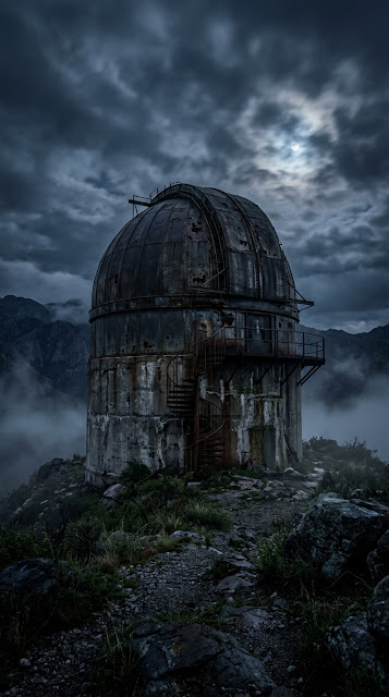 Abandoned Observatory Night Fog Moonlight Wallpaper - Free mobile Wallpaper