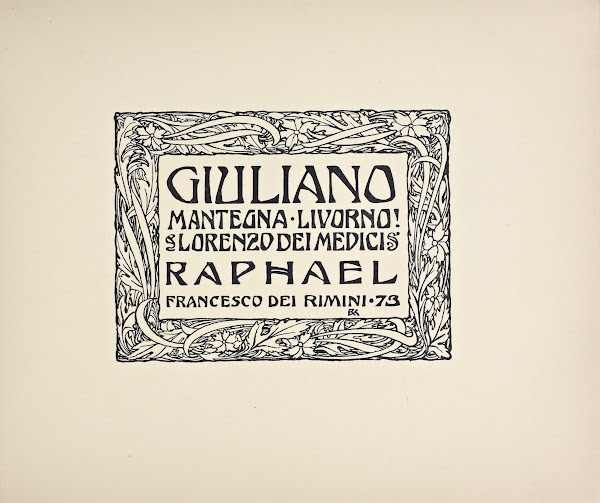 Beispiele kunstlerischer Schrift Pl084 1900