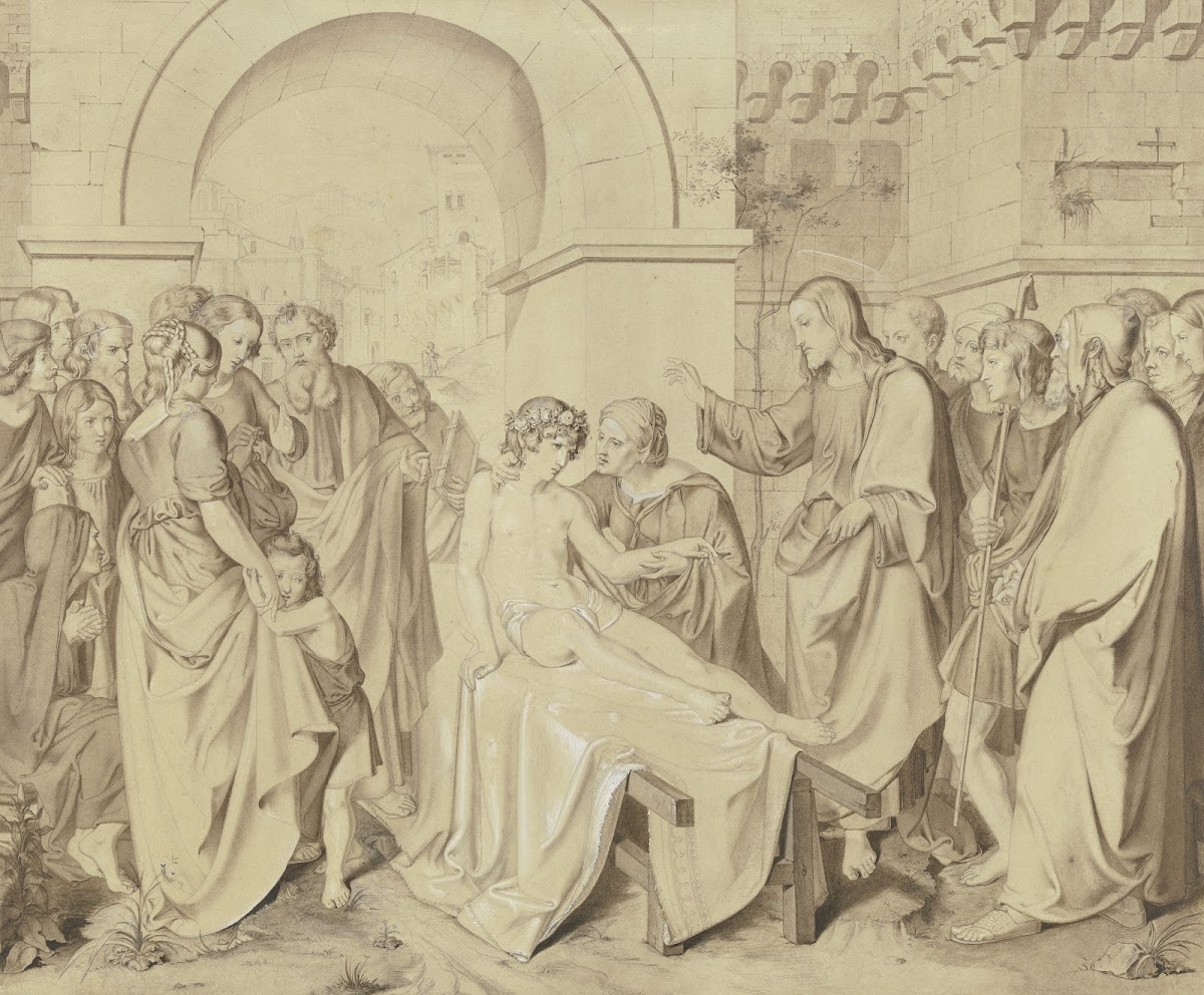 Die Auferweckung des Jünglings zu Nain 1838
