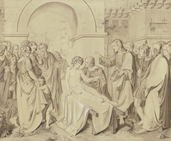 Die Auferweckung des Jünglings zu Nain 1838