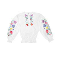Сорочка вишиванка для дівчинки Весна р122 білий