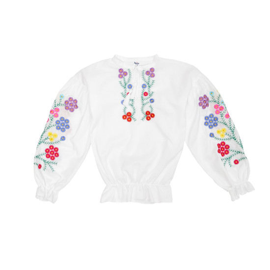 Сорочка вишиванка для дівчинки Весна р122 білий